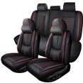 thumbnail image 1 of (Front and Rear Seats)Fit for Lexus 97% Models,Faux Leather Seat Covers,Waterproof Car Seat Cushions,Easy Installation(Black+Red,Pillows), 1 of 8