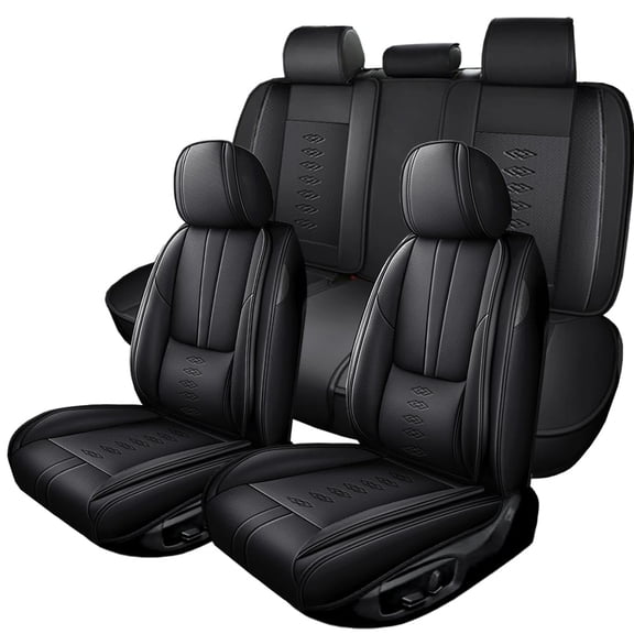 (Front and Rear Seats)Fit for Lexus 97% Models,Faux Leather Seat Covers,Waterproof Car Seat Cushions,Easy Installation(Black)