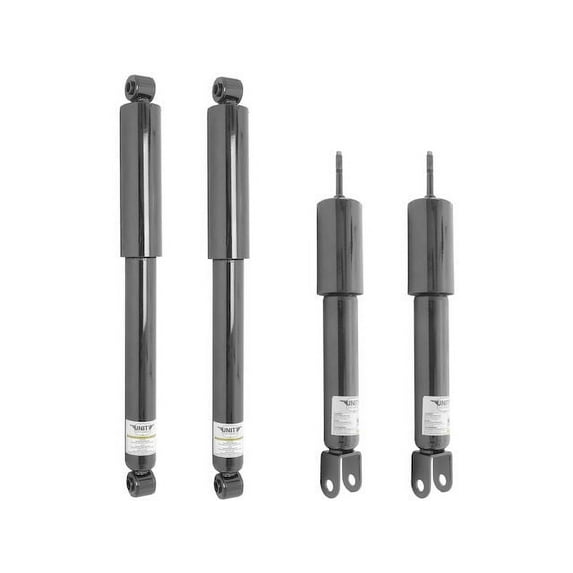 Front and Rear Shock Absorber Kit - 4 Piece - Compatible with 2001 - 2006 GMC Yukon (Excludes Air / Electronic Suspension) 2000 2002 2003 2004 2005