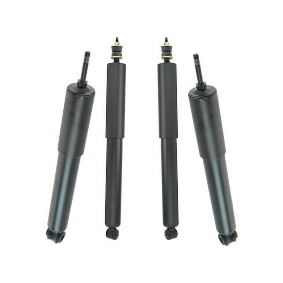 Front and Rear Shock Absorber Set 4 Piece - Compatible with 1992 - 2002 Ford E-250 Econoline 1993 1994 1995 1996 1997 1998 1999 2000 2001