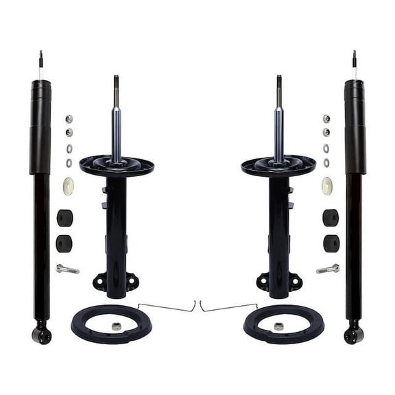 Front and Rear Shock Absorber Set - Compatible with 2006 - 2009 Mercedes-Benz CLK350 Base 2007 2008