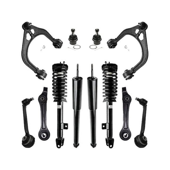 Front and Rear Shock Strut Coil Spring Control Arm Kit - Compatible with 2005 - 2008 Dodge Magnum 2006 2007