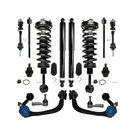 Front and Rear Shock Strut Coil Spring Control Arm Kit - Compatible with 2005 - 2008 Ford F-150 2006 2007
