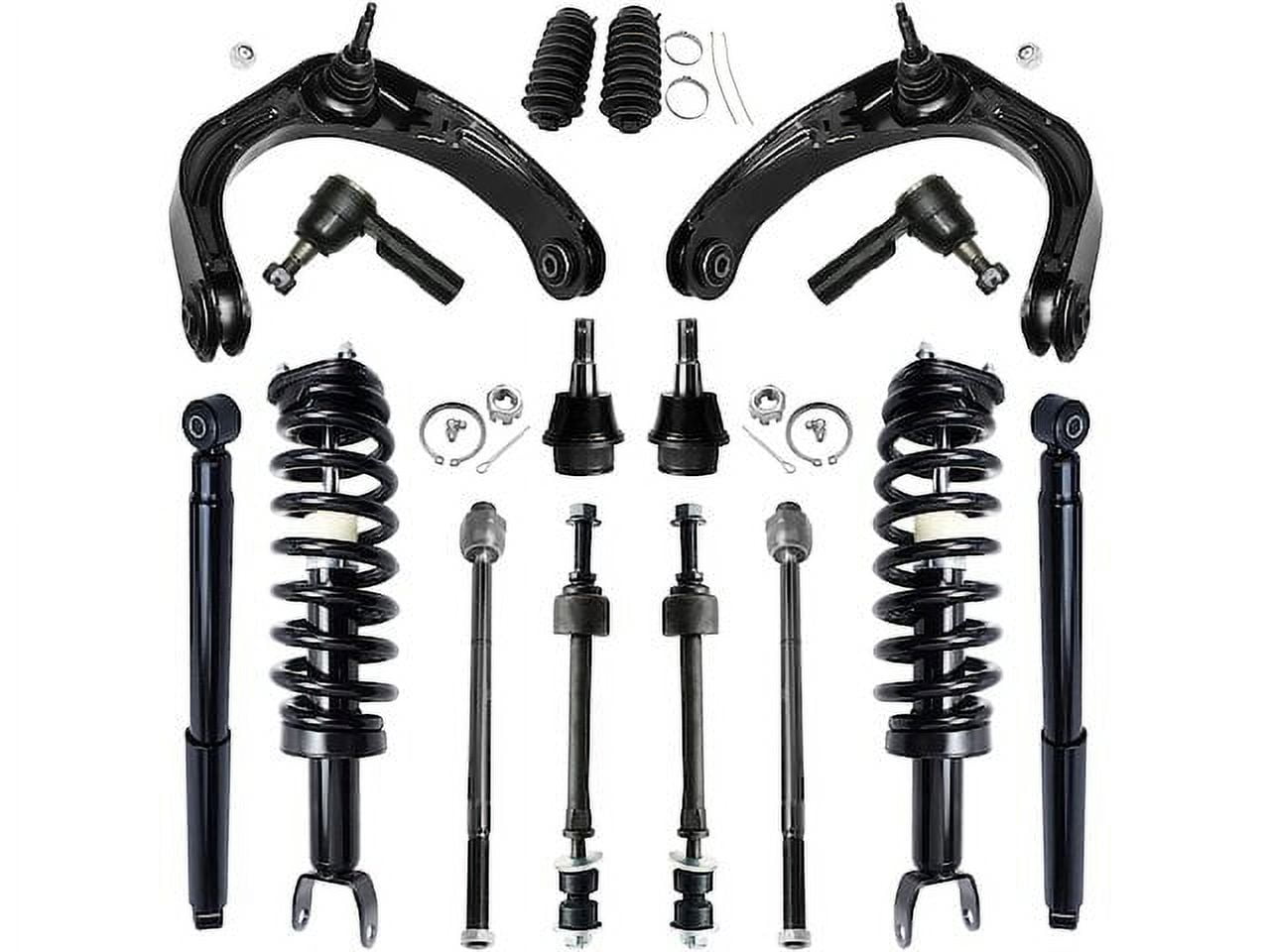 Front and Rear Shock Strut Coil Spring Control Arm Kit - Compatible ...