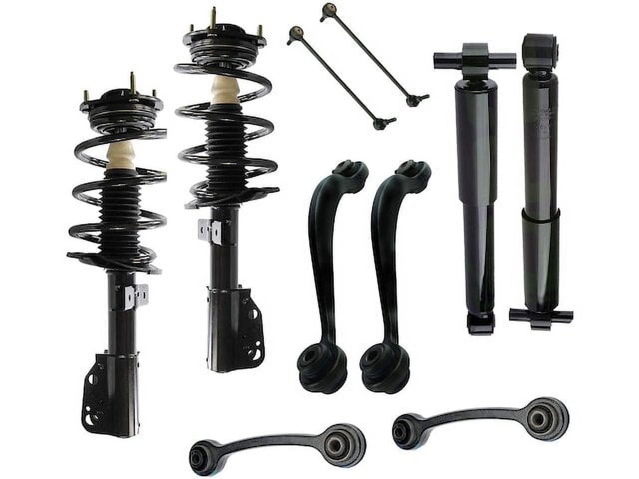 Front and Rear Shock Strut Coil Spring Control Arm Kit - Compatible ...