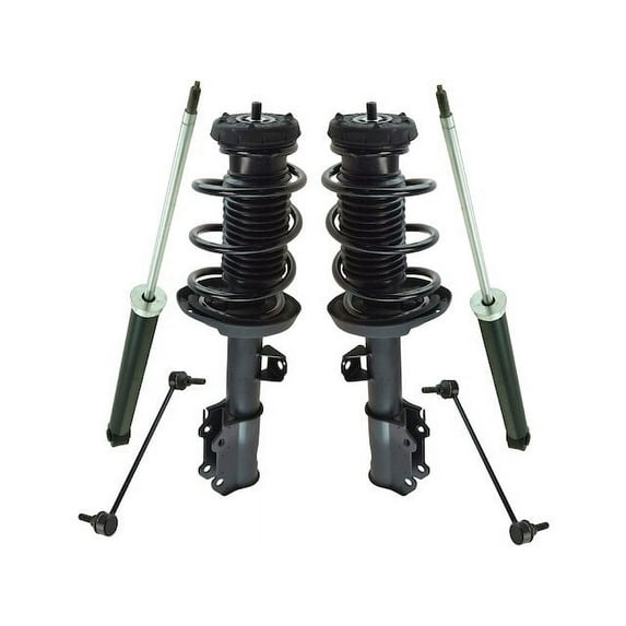 Front and Rear Shock Strut Coil Spring Sway Bar Link Kit 6 Piece - Compatible with 2011 - 2012 Chevy Cruze