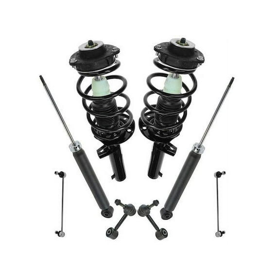 Front and Rear Shock Strut Coil Spring Sway Bar Link Kit 8 Piece - Compatible with 2006 - 2009 Volkswagen Rabbit 2007 2008