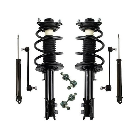 Front and Rear Shock Strut Coil Spring Sway Bar Link Kit 8 Piece - Compatible with 2012 - 2015 Kia Optima 2.0L 4-Cylinder 2013 2014