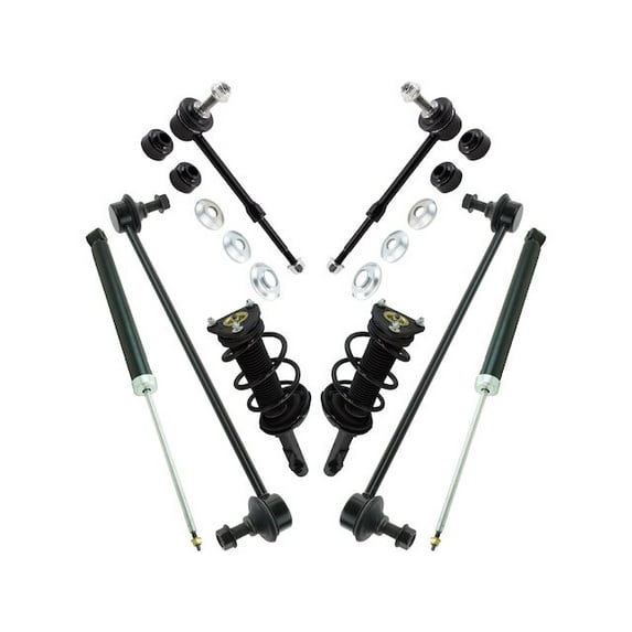 Front and Rear Shock Strut Coil Spring Sway Bar Link Kit 8 Piece - Compatible with 2013 - 2019 Ford Escape 2014 2015 2016 2017 2018