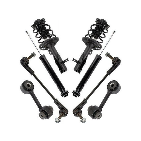 Front and Rear Shock Strut Coil Spring Sway Bar Link Kit 8 Piece - Compatible with 2016 - 2020 Chevy Malibu 2017 2018 2019