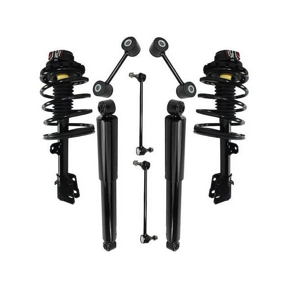 Front and Rear Shock Strut Coil Spring Sway Bar Link Kit - Compatible with 2000 Chrysler Grand Voyager
