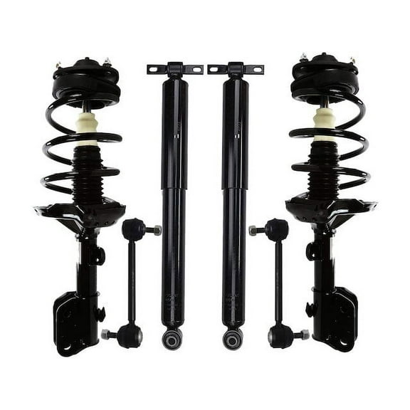 Front and Rear Shock Strut Coil Spring Sway Bar Link Kit - Compatible with 2005 - 2007 Honda Odyssey 2006