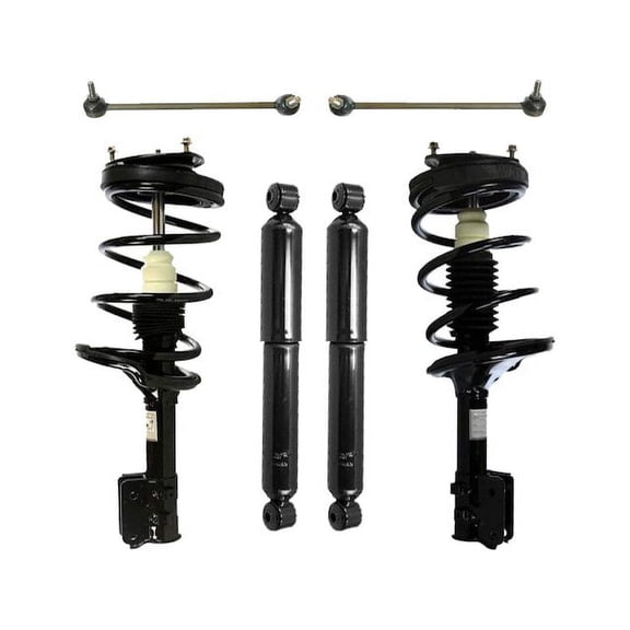 Front and Rear Shock Strut Coil Spring Sway Bar Link Kit - Compatible with 2006 - 2012, 2014 Kia Sedona 2007 2008 2009 2010 2011