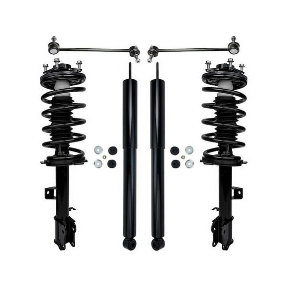 Front and Rear Shock Strut Coil Spring Sway Bar Link Kit - Compatible with 2008 - 2012 Ford Escape 2009 2010 2011