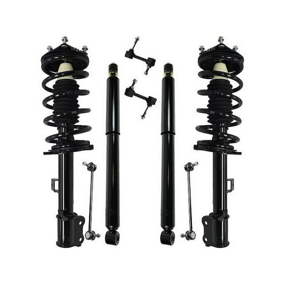 Front and Rear Shock Strut Coil Spring Sway Bar Link Kit - Compatible with 2009 - 2012 Ford Escape 2010 2011