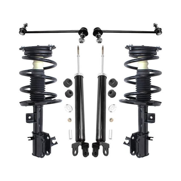 Front and Rear Shock Strut Coil Spring Sway Bar Link Kit - Compatible with 2009 - 2014 Nissan Maxima 2010 2011 2012 2013