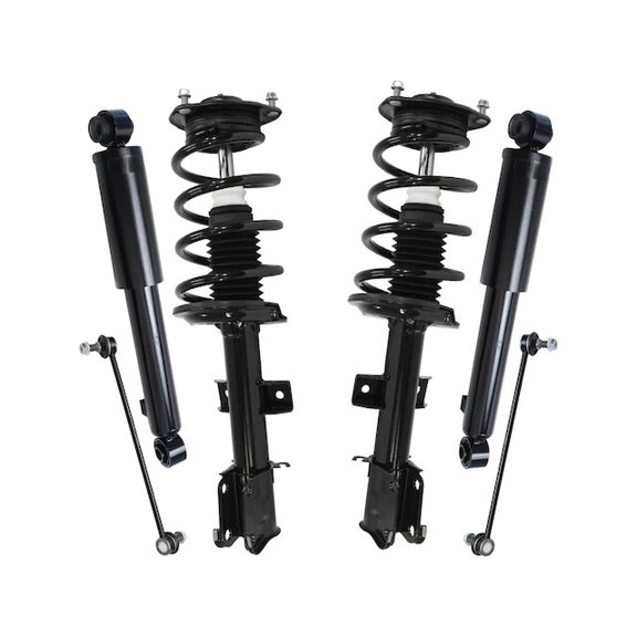 Front and Rear Shock Strut Coil Spring Sway Bar Link Kit - Compatible with 2011 - 2013 Kia Sorento 2012