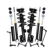 Front and Rear Shock Strut Coil Spring Sway Bar Link Kit - Compatible with 2013 - 2017 Ford Taurus 2014 2015 2016
