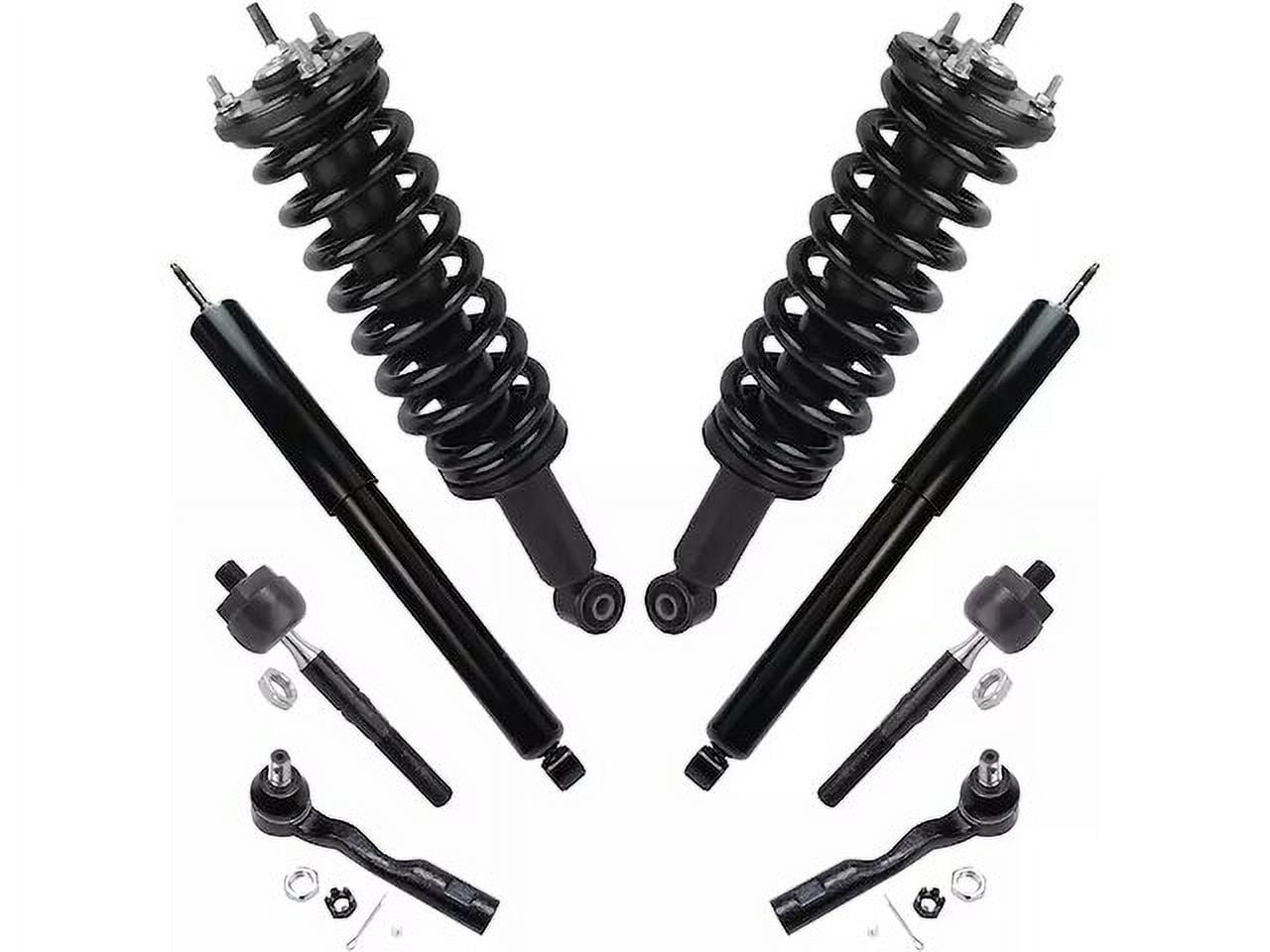 Front and Rear Shock Strut Coil Spring Tie Rod Kit - Compatible with ...