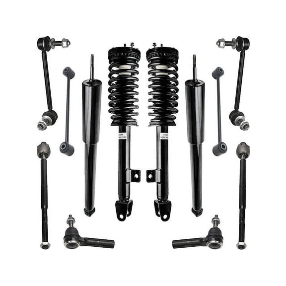 Front and Rear Shock Strut Coil Spring Tie Rod Kit - Compatible with 2005 - 2008 Dodge Magnum 2006 2007