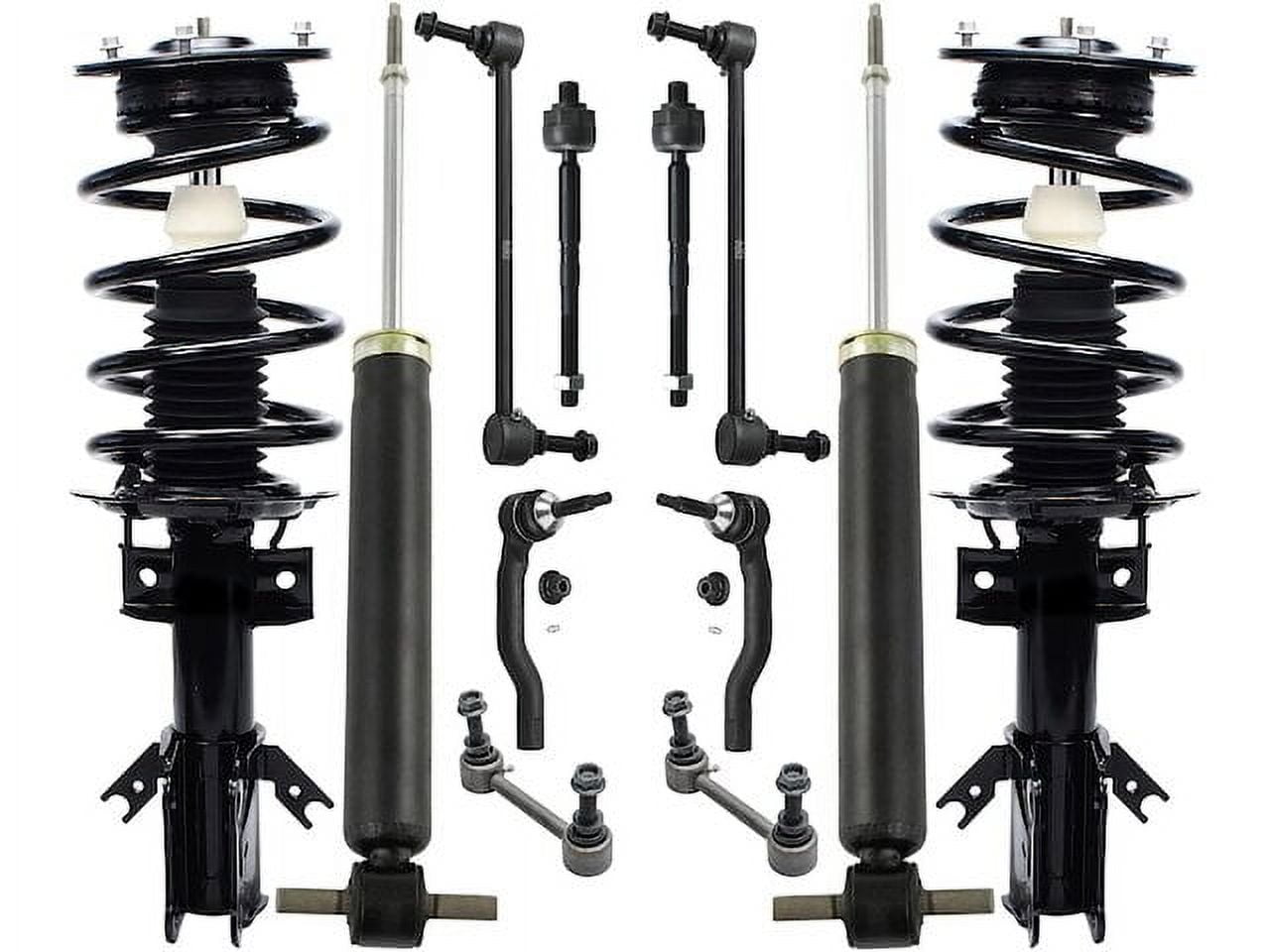 Front and Rear Shock Strut Coil Spring Tie Rod Kit - Compatible with ...