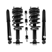 Front and Rear Shock Strut Coil Spring and Sway Bar Link Kit - 6-Piece - Compatible with 2007 - 2013 Chevy Silverado 1500 2008 2009 2010 2011 2012