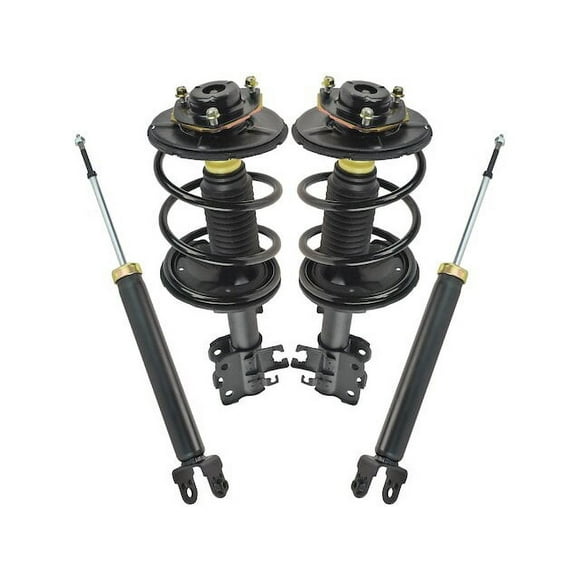 Front and Rear Shock Strut and Coil Spring Kit - 4 Piece - Compatible with 2004 - 2008 Nissan Maxima 2005 2006 2007