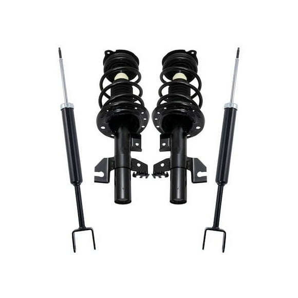Front and Rear Shock Strut and Coil Spring Kit 4 Piece - Compatible with 2013 - 2016 Dodge Dart 2014 2015