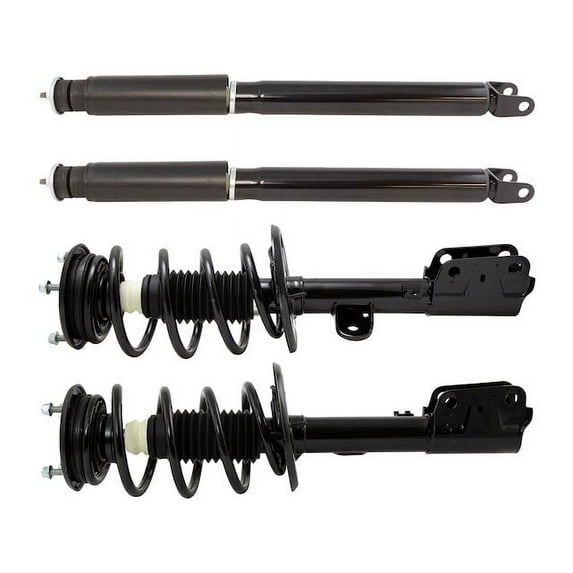 Front and Rear Shock Strut and Coil Spring Kit 4 Piece - Compatible with 2013 - 2019 Ford Police Interceptor Utility 2014 2015 2016 2017 2018