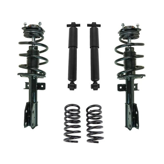 Front and Rear Shock Strut and Coil Spring Kit 6 Piece - Compatible with 2008 - 2012 Buick Enclave 2009 2010 2011
