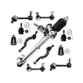 thumbnail image 1 of Front and Rear Steering Rack Ball Joint Sway Bar Link Kit - Compatible with 2004 - 2007 Chevy Trailblazer 2005 2006, 1 of 2