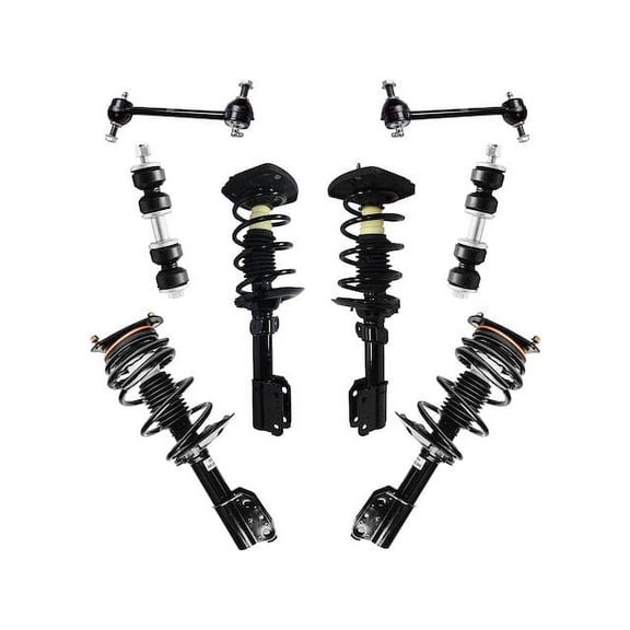 Front and Rear Strut Assembly and Sway Bar Link Kit - Compatible with 1997 - 2005 Buick Century 1998 1999 2000 2001 2002 2003 2004