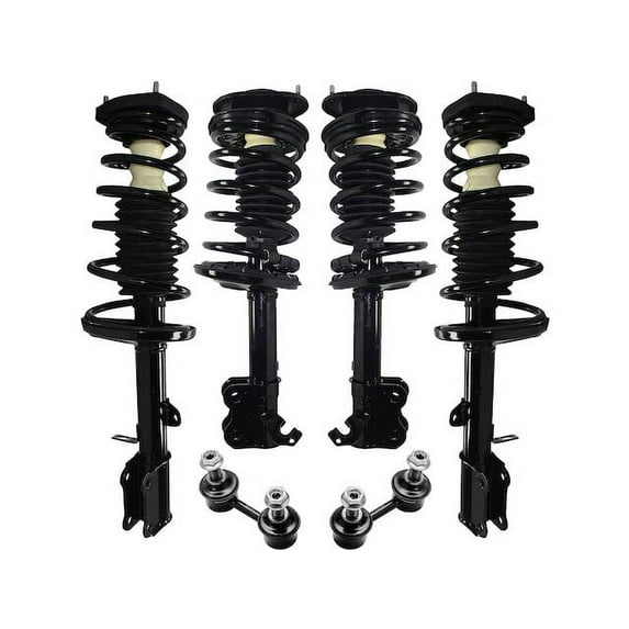 Front and Rear Strut Assembly and Sway Bar Link Kit - Compatible with 1998 - 2002 Chevy Prizm 1999 2000 2001