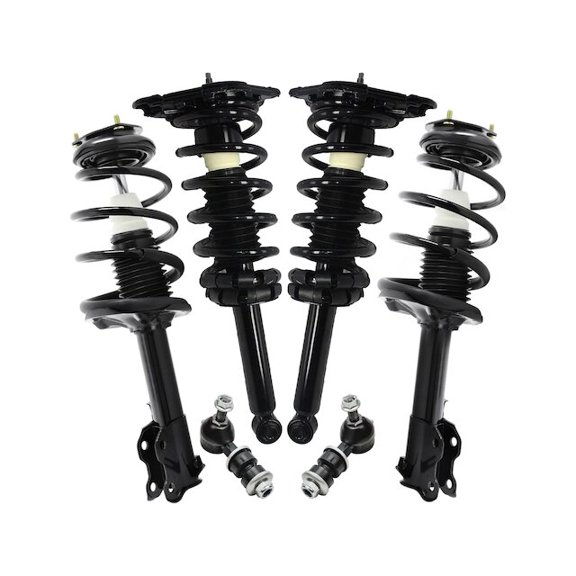 Front and Rear Strut Assembly and Sway Bar Link Kit - Compatible with 2000 - 2001 Nissan Sentra