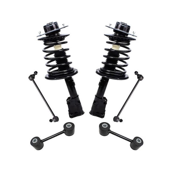 Front and Rear Strut Assembly and Sway Bar Link Kit - Compatible with 2001 - 2007 Dodge Caravan 3.3L V6 2002 2003 2004 2005 2006