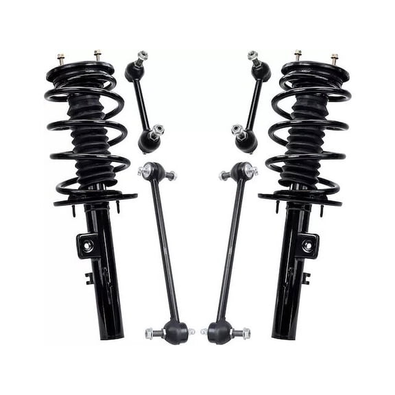 Front and Rear Strut Assembly and Sway Bar Link Kit - Compatible with 2008 - 2009 Ford Taurus