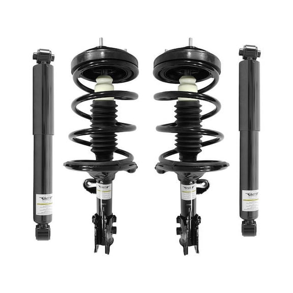 Front and Rear Strut Coil Spring and Shock Absorber Assembly Kit - 4 Piece - Compatible with 2006 - 2012, 2014 Kia Sedona 2007 2008 2009 2010 2011