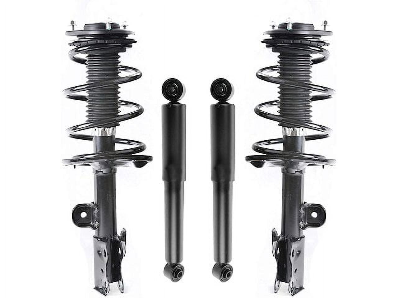 Front and Rear Strut Coil Spring and Shock Absorber Assembly Kit - 4 Piece - Compatible with 2006 - 2012 Toyota RAV4 2007 2008 2009 2010 2011