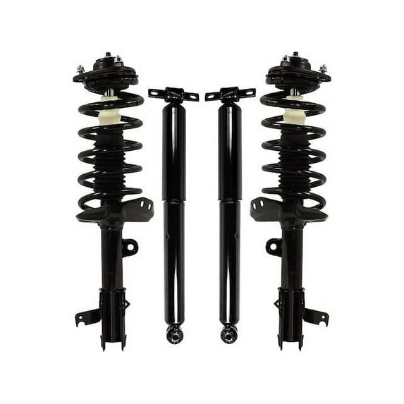 Front and Rear Strut Coil Spring and Shock Absorber Assembly Kit - 4 Piece - Compatible with 2008 - 2010 Honda Odyssey 2009