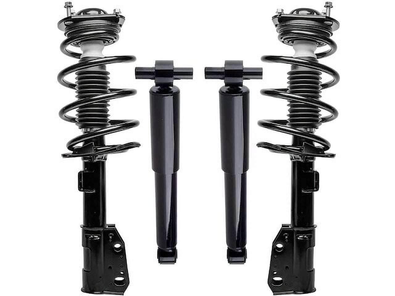 Front and Rear Strut Coil Spring and Shock Absorber Assembly Kit - 4 ...
