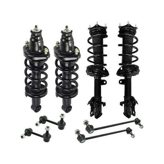 Front and Rear Strut Coil Spring and Sway Bar Link Kit - 8 Piece - Compatible with 2007 - 2011 Honda CR-V 2008 2009 2010