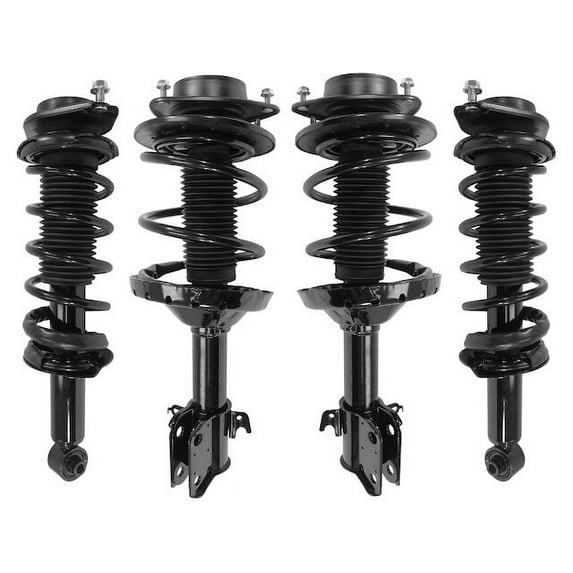 Front and Rear Strut and Coil Spring Assembly Kit - 4 Piece - Compatible with 2012 - 2014 Subaru Impreza (Excludes WRX models) 2013