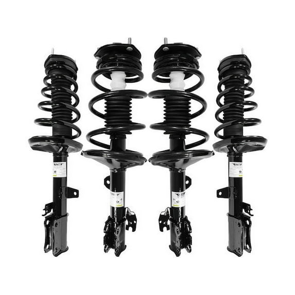 Front and Rear Strut and Coil Spring Assembly - Set of 4 - Compatible with 2001 - 2003 Toyota Highlander FWD 2002