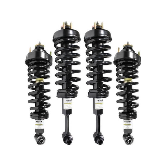 Front and Rear Strut and Coil Spring Assembly - Set of 4 - Compatible with 2004 - 2005 Mercury Mountaineer (Excludes Sport Trac)
