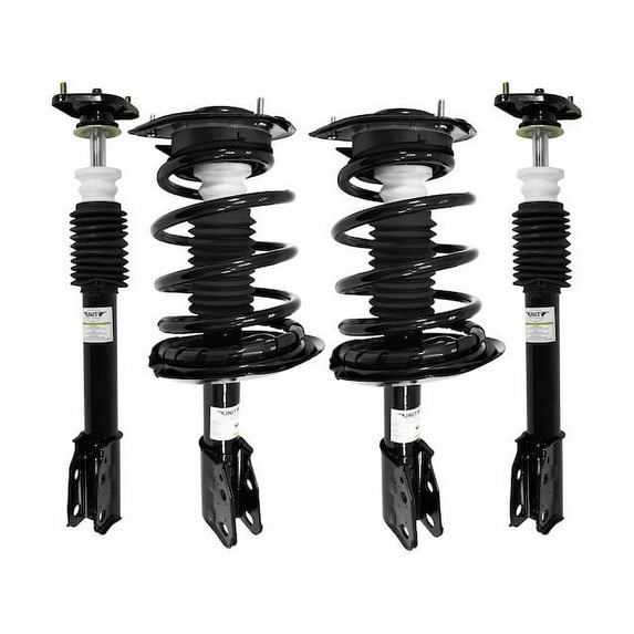 Front and Rear Strut and Coil Spring Kit - Compatible with 1990 - 1991 Oldsmobile Delta 88