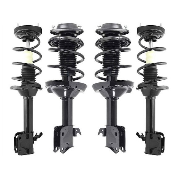 Front and Rear Strut and Coil Spring Kit - Compatible with 2004 - 2007 Subaru Impreza Sedan 2005 2006