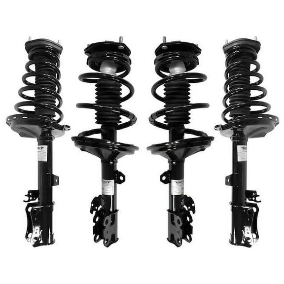 Front and Rear Strut and Coil Spring Kit - Compatible with 2004 - 2007 Toyota Highlander FWD 2005 2006