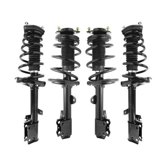 Front and Rear Strut and Coil Spring Kit - Compatible with 2009 - 2012 Toyota Venza FWD 2010 2011