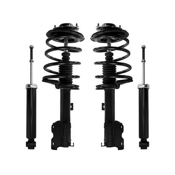 Front and Rear Suspension Strut Coil Spring and Shock Absorber Assembly Kit - 4 Piece - Compatible with 2003 - 2007 Nissan Murano 2004 2005 2006