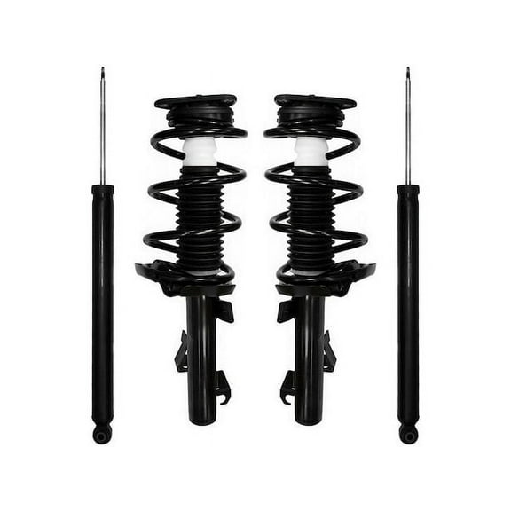 Front and Rear Suspension Strut Coil Spring and Shock Absorber Assembly - Set of 4 - Compatible with 2006 - 2010 Mazda 5 2007 2008 2009